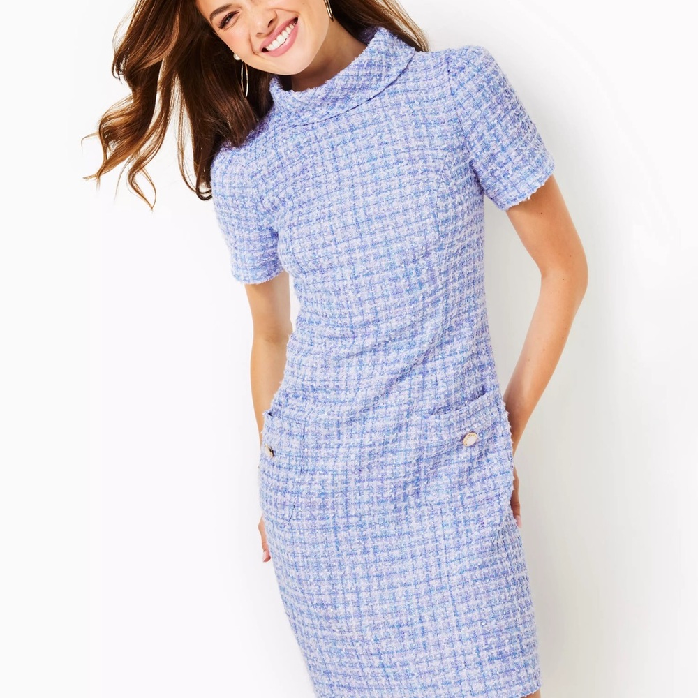 Tiessa Boucle Shift Dress